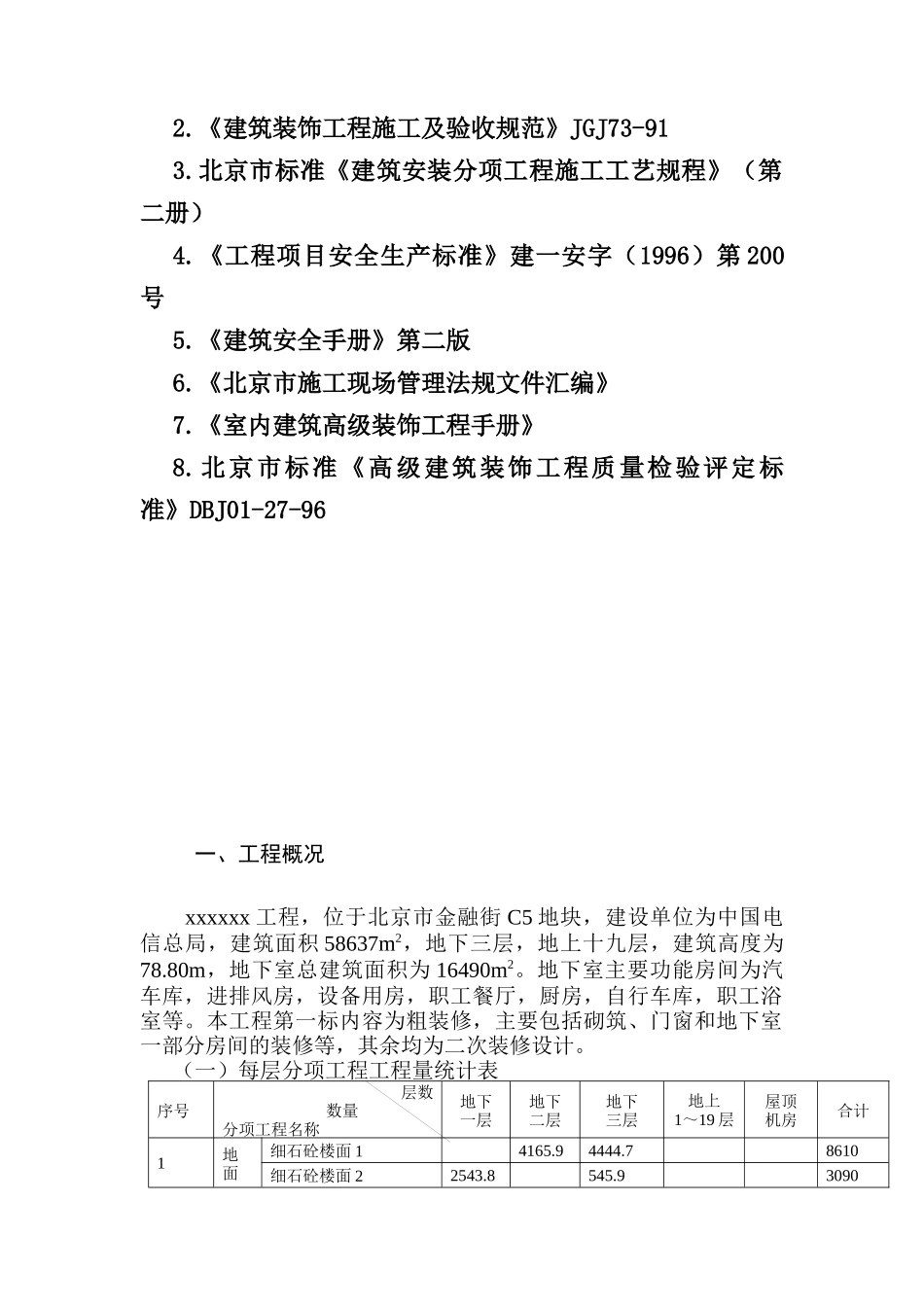 电信大楼装修施工组织设计_第2页