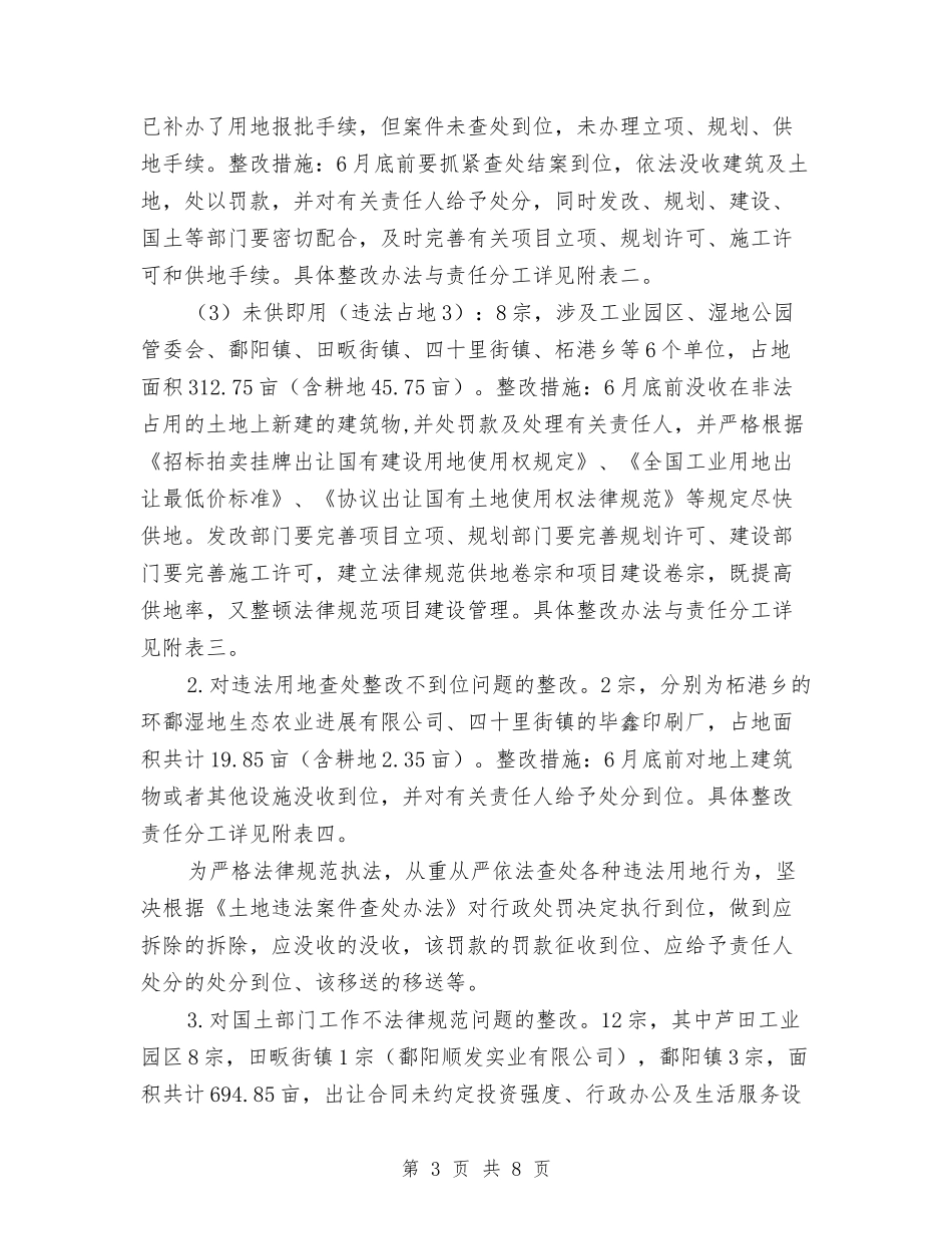 地区土地监督检查整顿方案_第3页