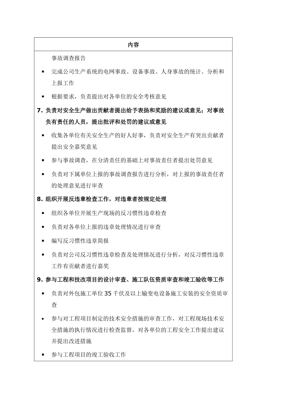 职位说明书-某供电公司安全监察部部门_第3页