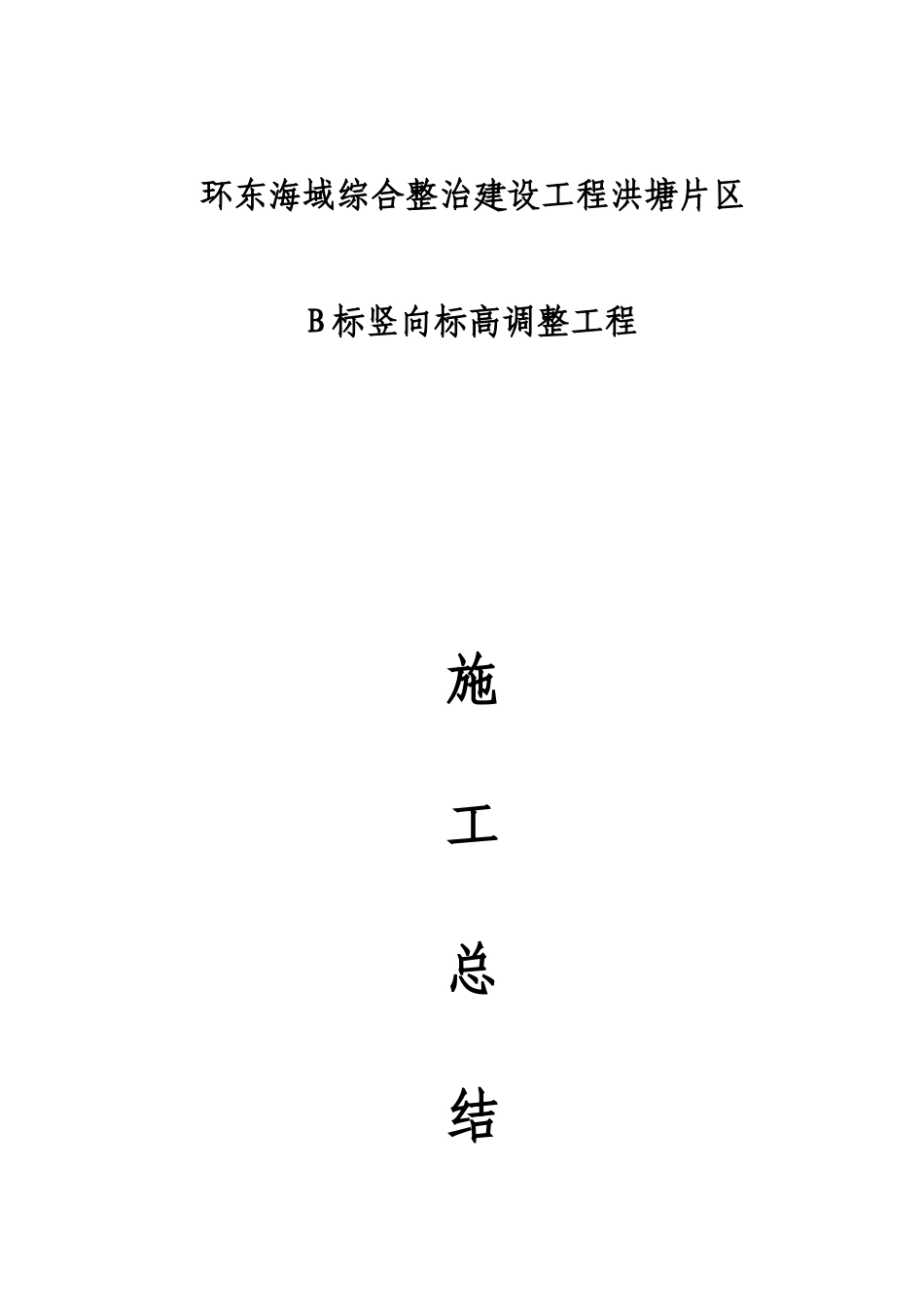 竖向B标施工总结_第1页