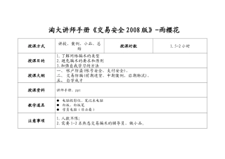 网上交易安全讲师详解