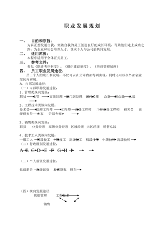 职业发展规划.