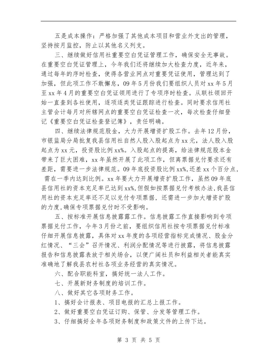 2024信用社财务工作计划_第3页