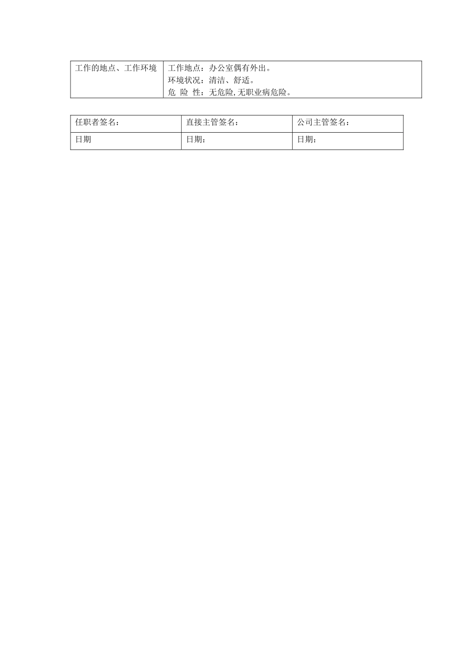 职位说明书（人事经理）_第3页