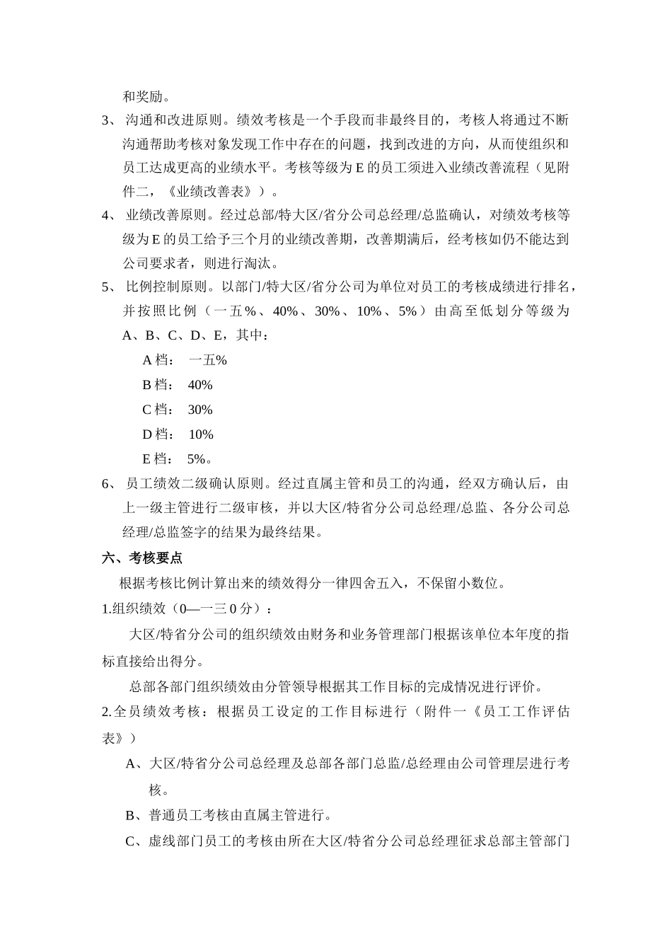 我国某公司绩效考核办法_第2页