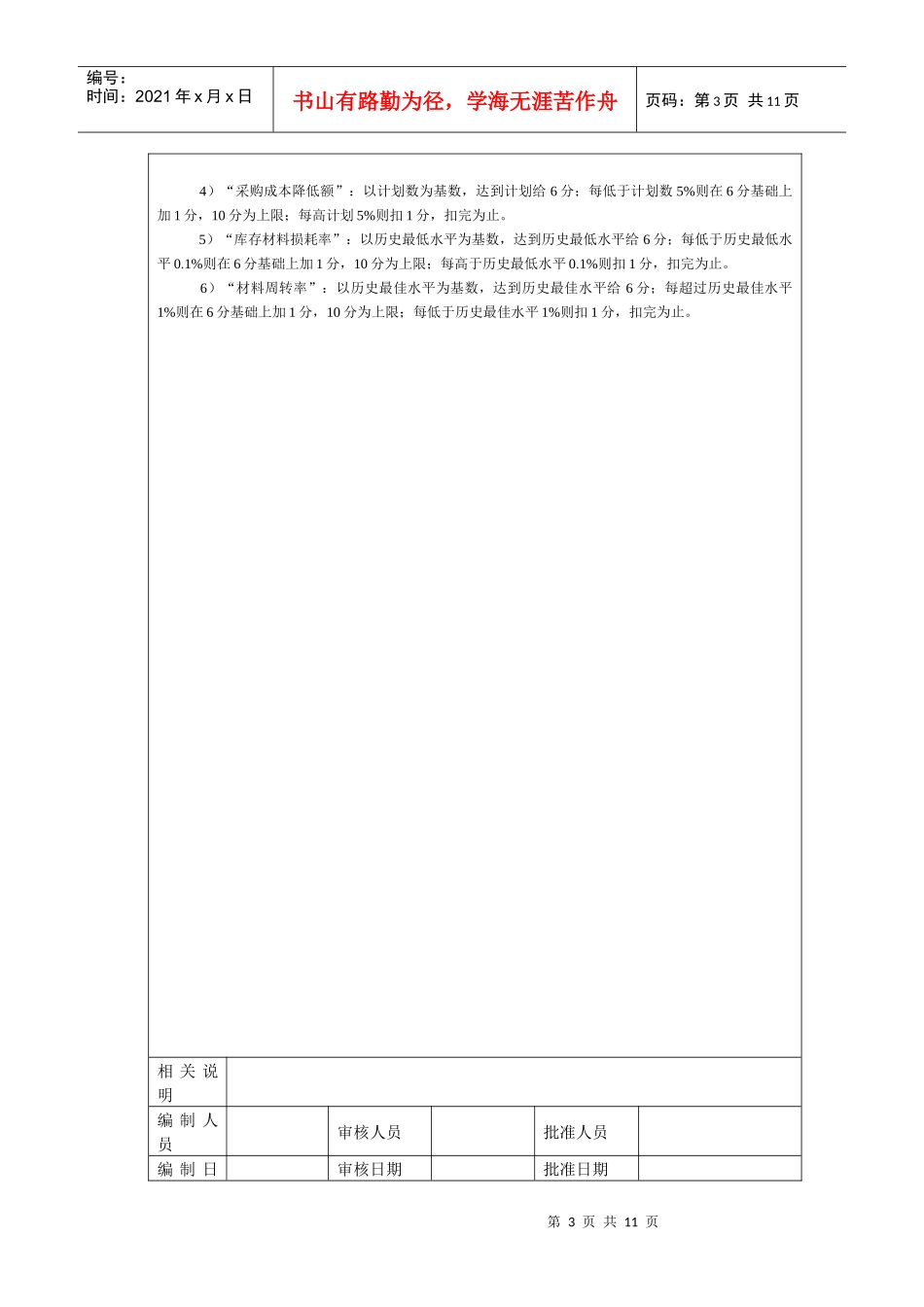 生产类考核╠材料采购与仓储管理考核_第3页