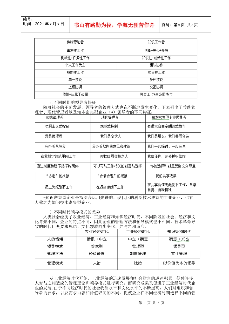 现代企业领导模式发展探讨_第3页