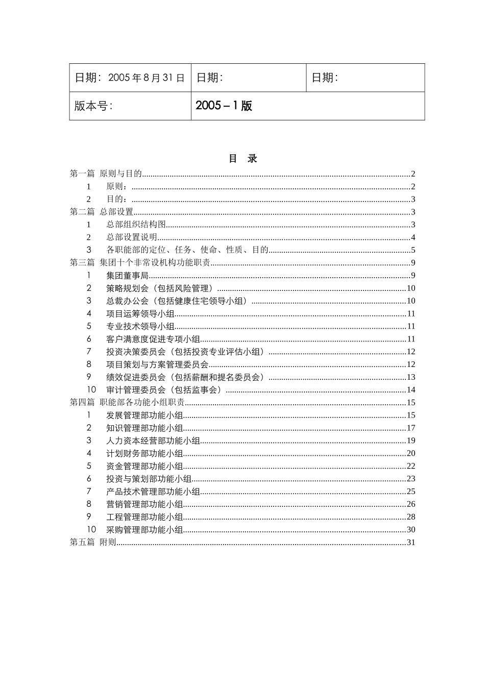组织结构设置与各职能部功能职责说明_第2页