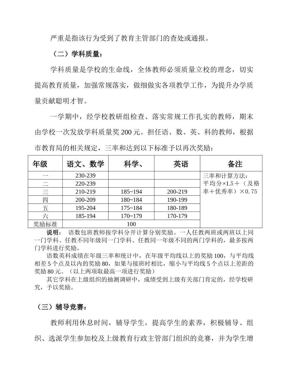浙江林学院附属小学教师奖惩制度文档信息_第3页