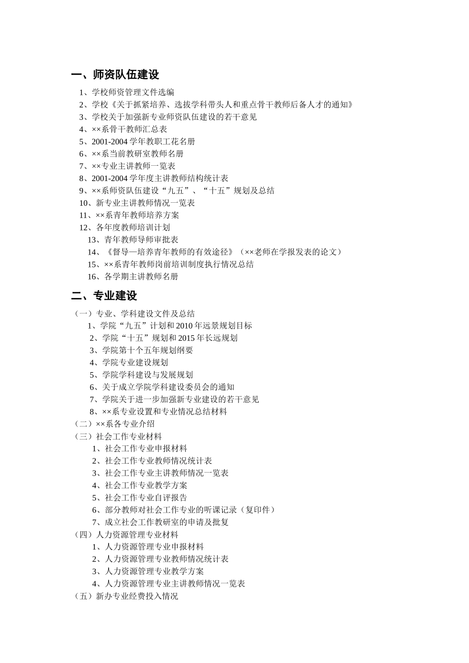 系(部)教学档案建档范围案例3_第3页