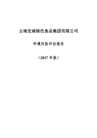 环境风险评估报告