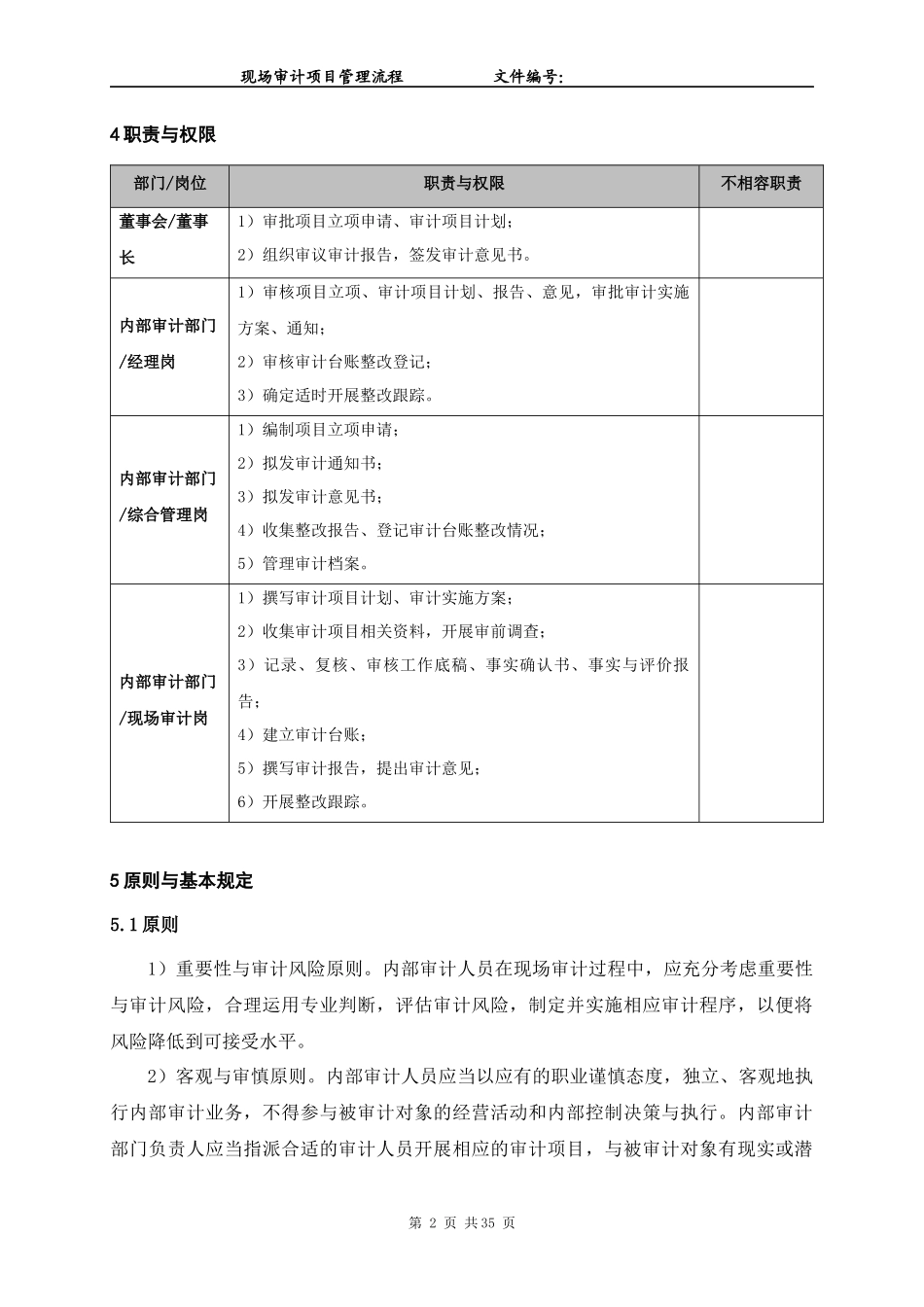 现场审计项目管理流程_第2页