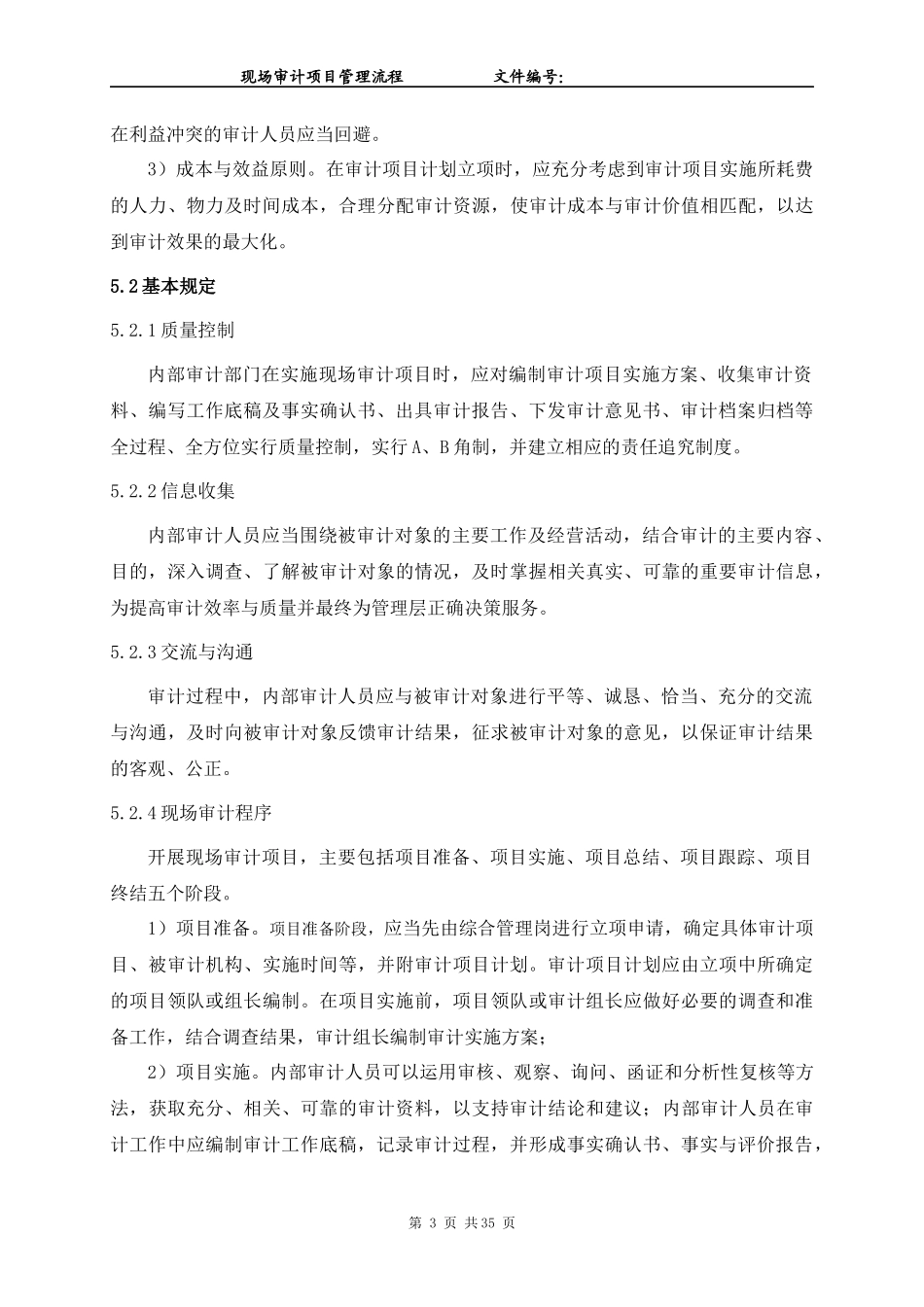 现场审计项目管理流程_第3页