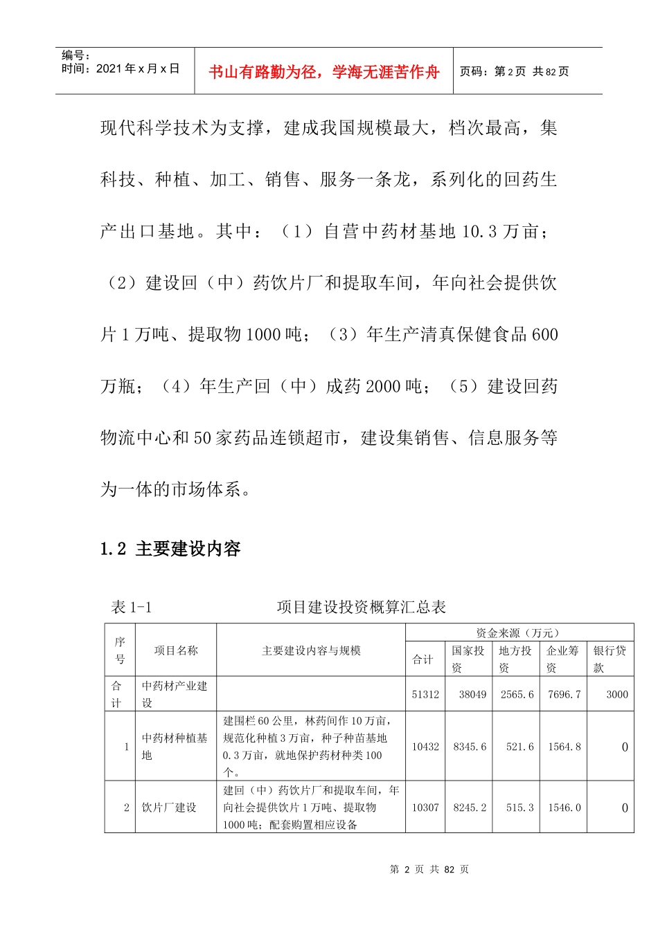 生产出口基地建设项目可行性研究报告_第2页