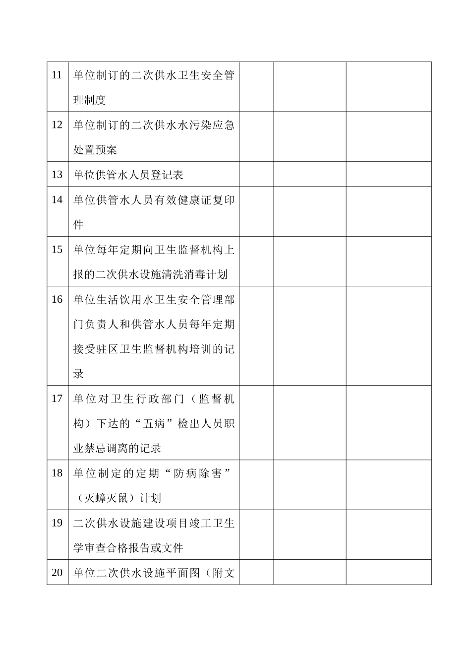 生活饮用水档案_第3页