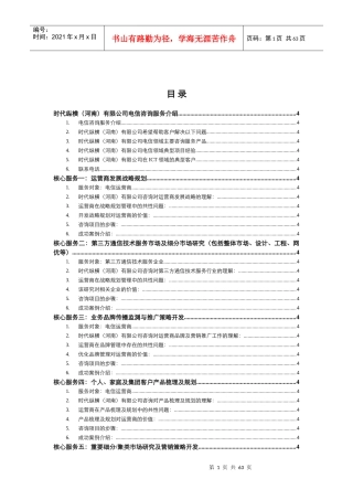 电信咨询产品手册V1_XXXX0216