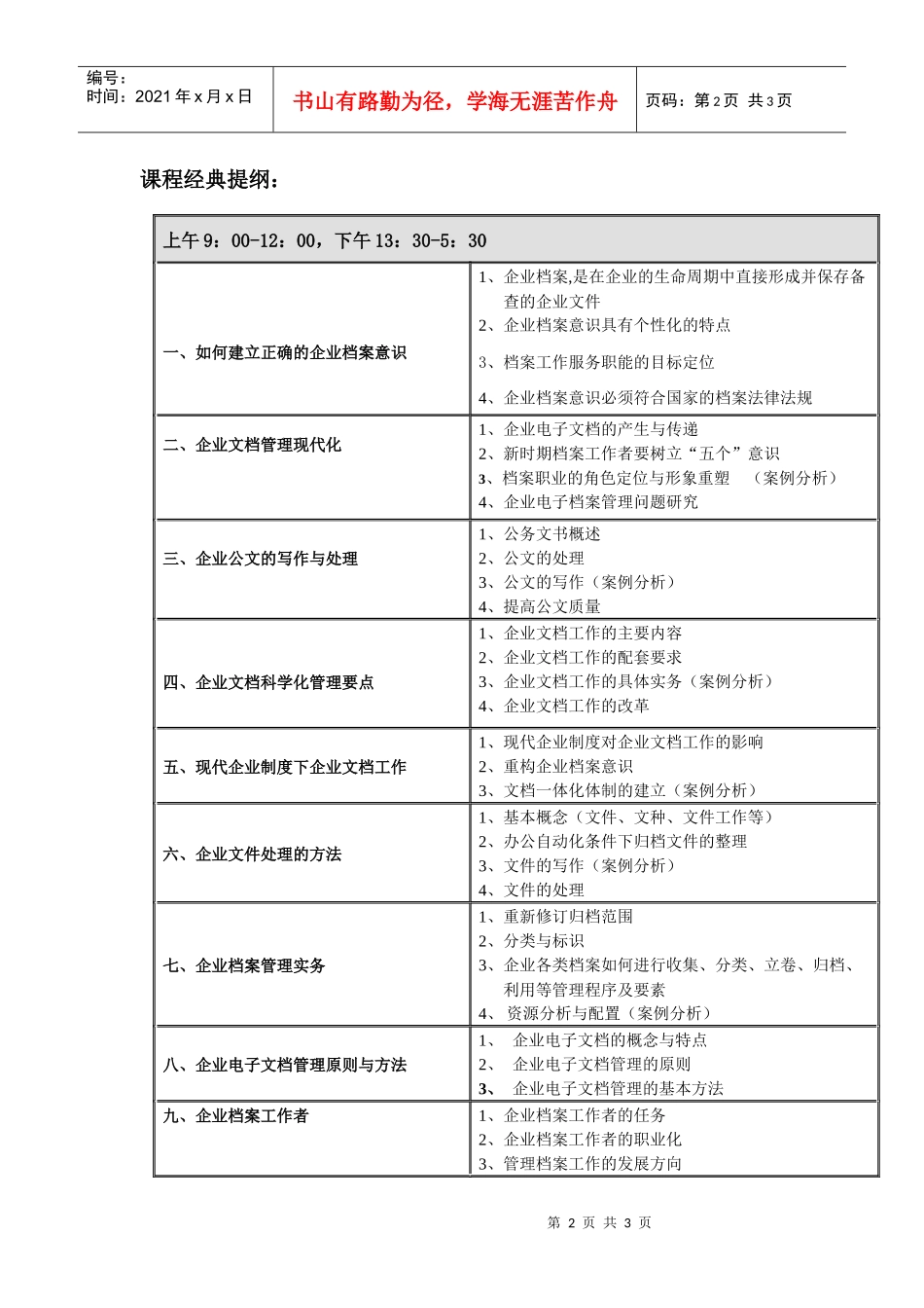 现代企业档案管理全景实战培训_第2页