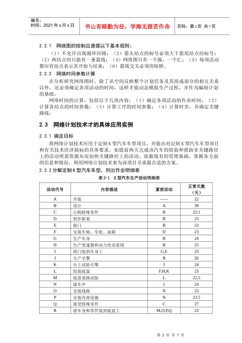 生产与运作管理课程设计4280778183_第2页