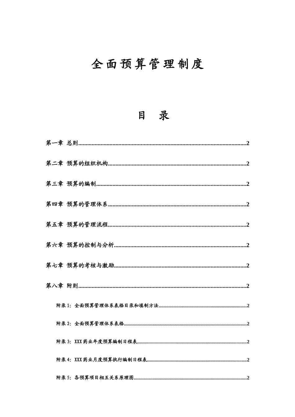 现代企业全面预算管理制度_第1页