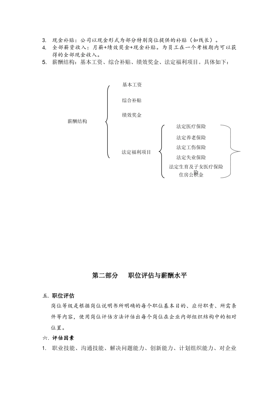 某某公司薪资政策奖金方案岗位测评工具_第3页