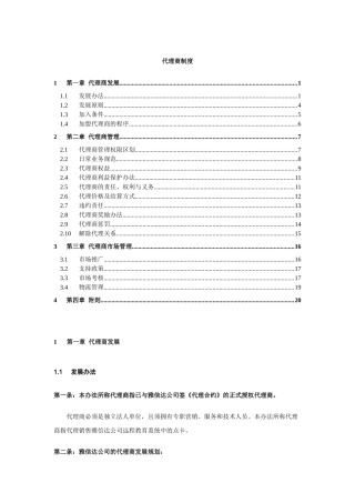 代理商制度(1)