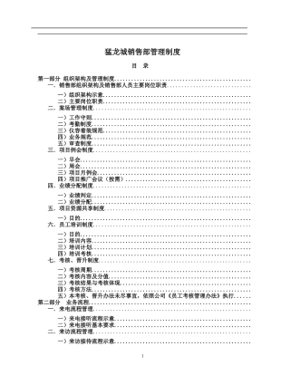猛龙城销售部管理制度doc37)