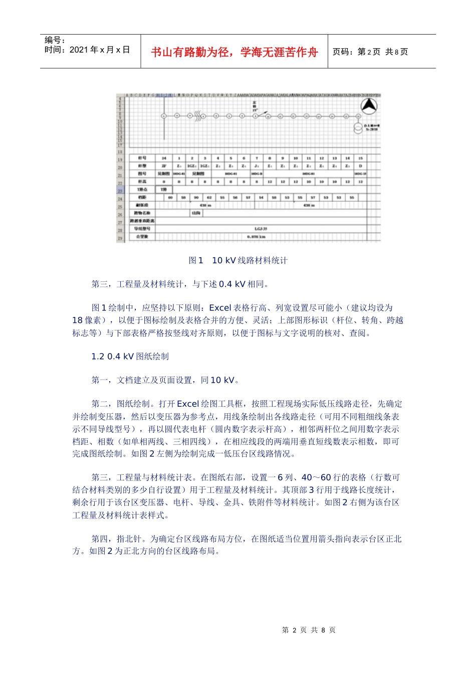 用Excel管理工程图纸与材料统计_第2页