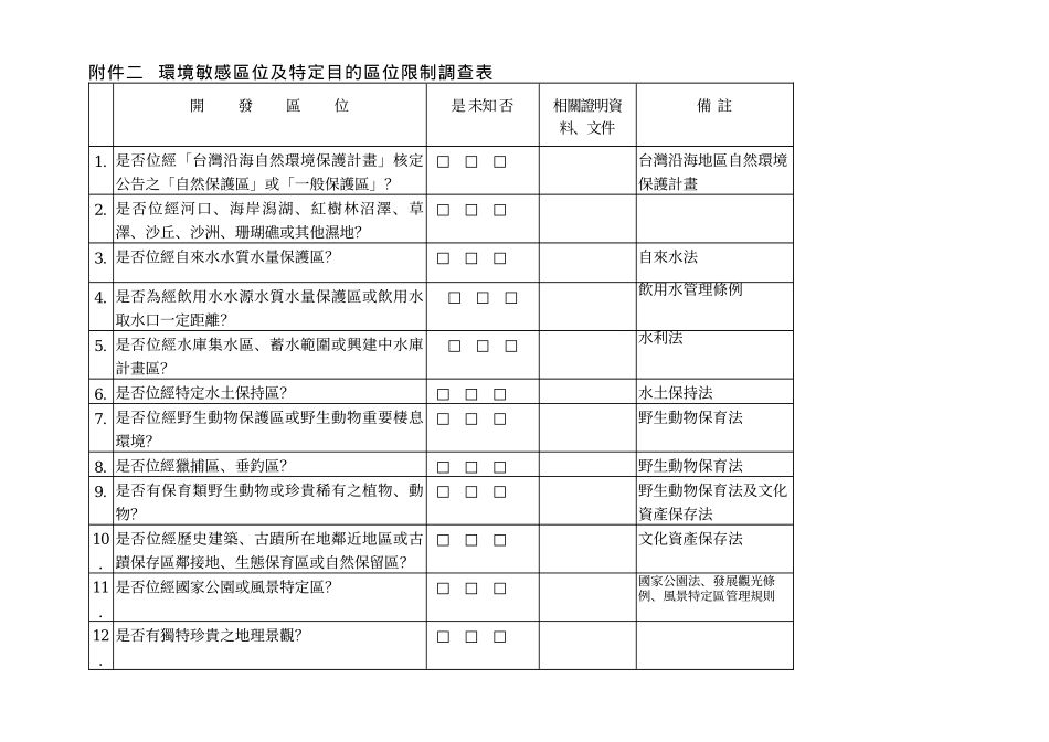 环境影响评估程序及书件内容确认项目_第2页