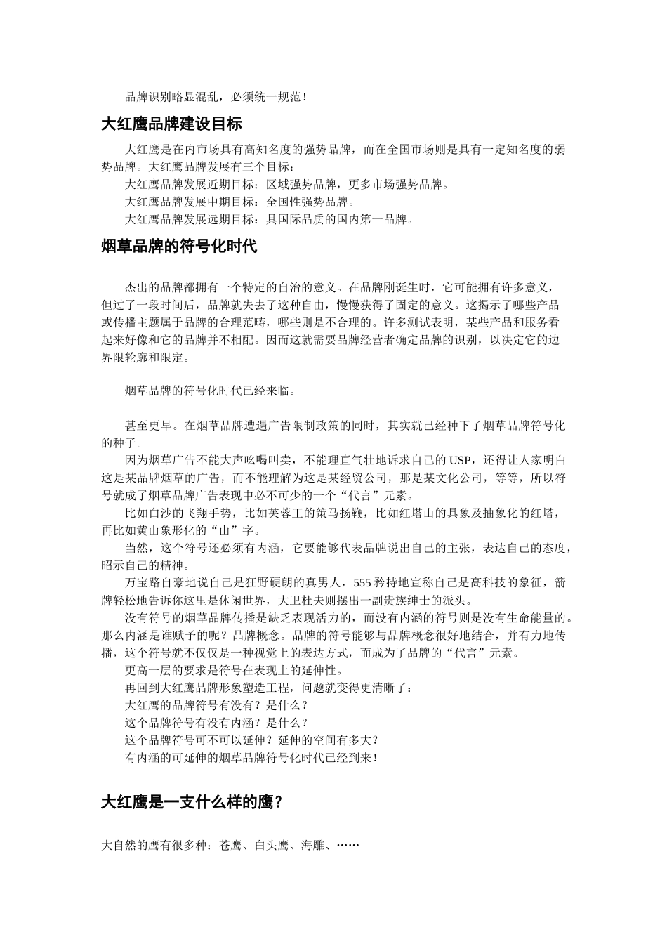 大红鹰品牌营销策划10(1)_第2页