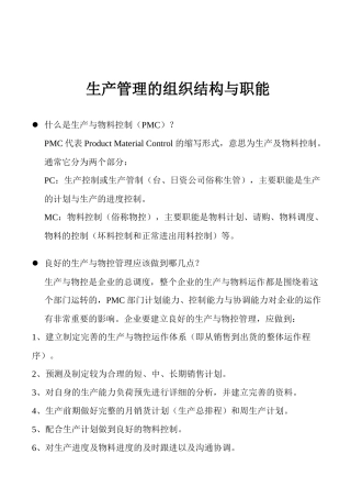 生产管理的组织结构与职能29