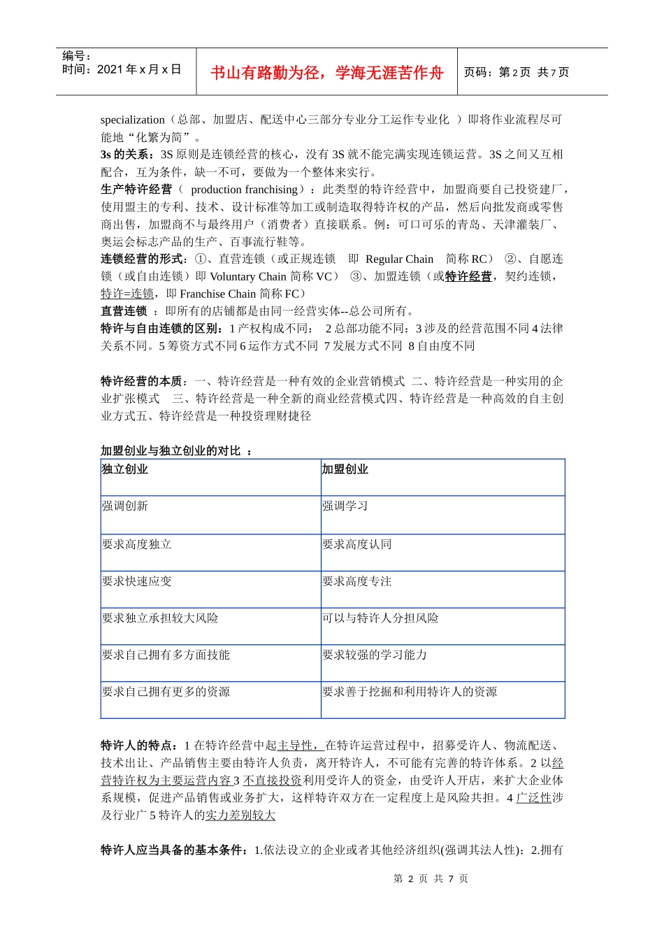 特许经营管理概述_第2页