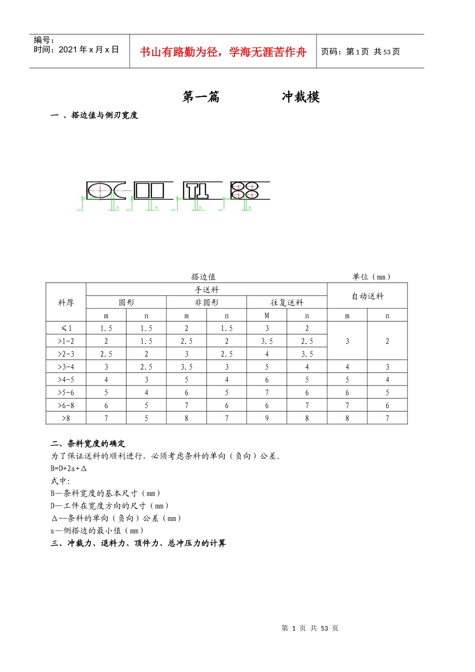 现代冲模设计方案分析_第1页