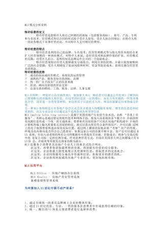 现代企业MLS模式分析报告