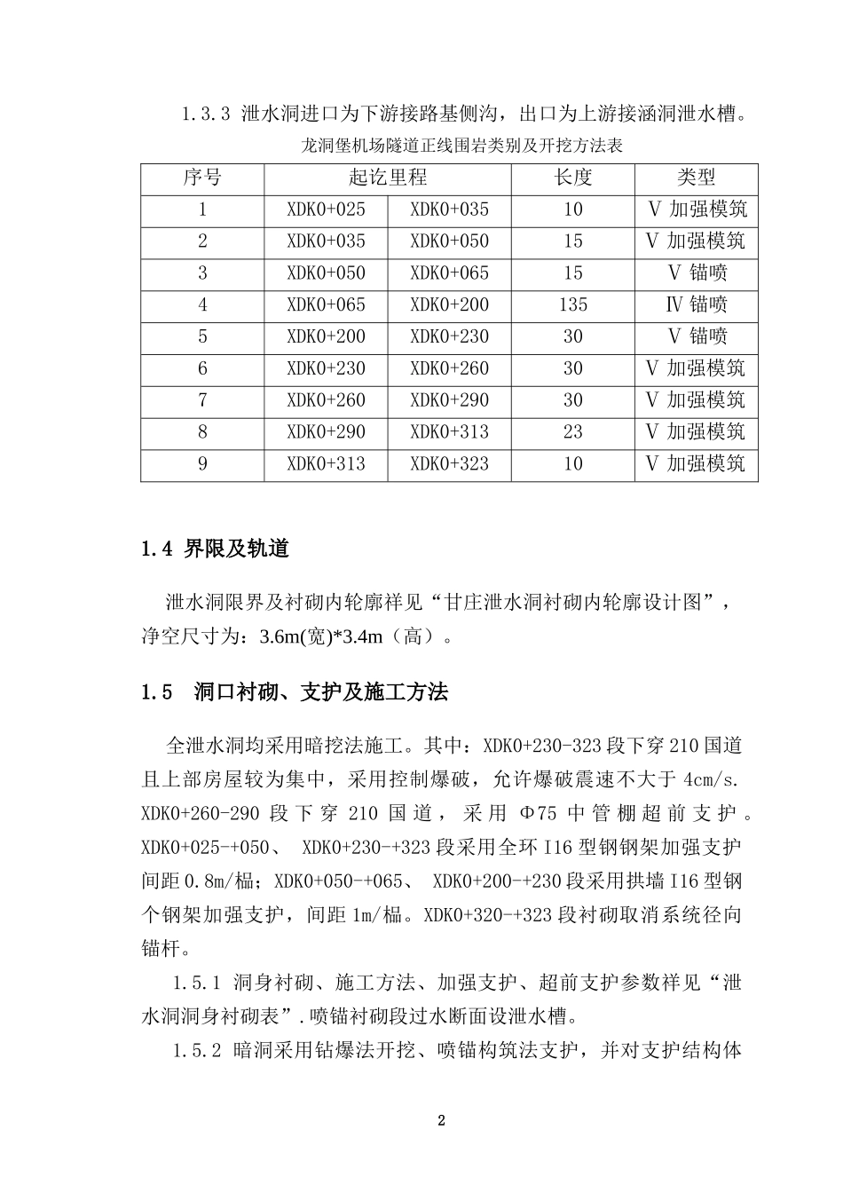 甘庄泄水洞施工组织设计_第2页