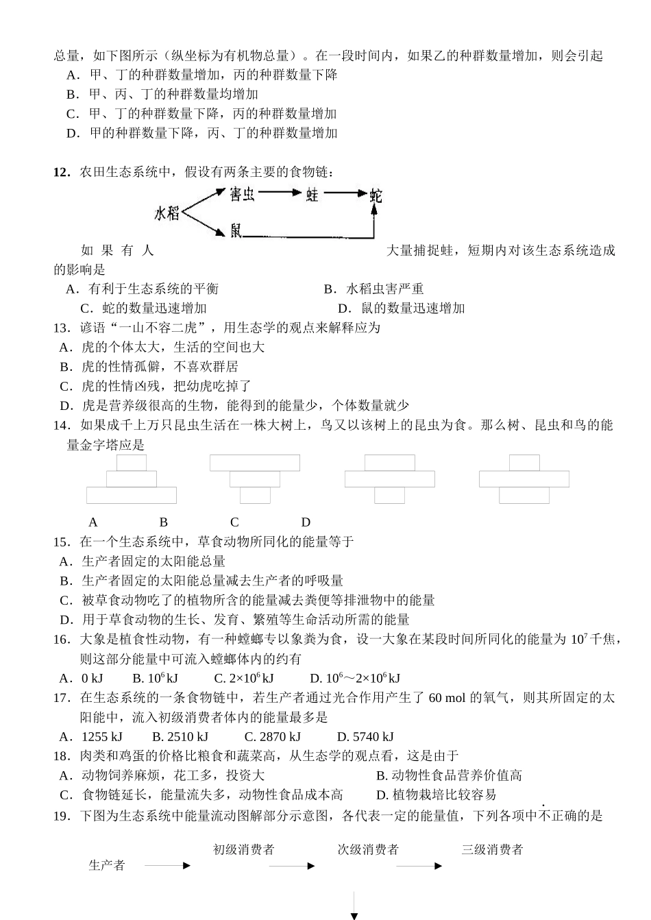 生态系统极其稳定性和生态环境的保护_第2页