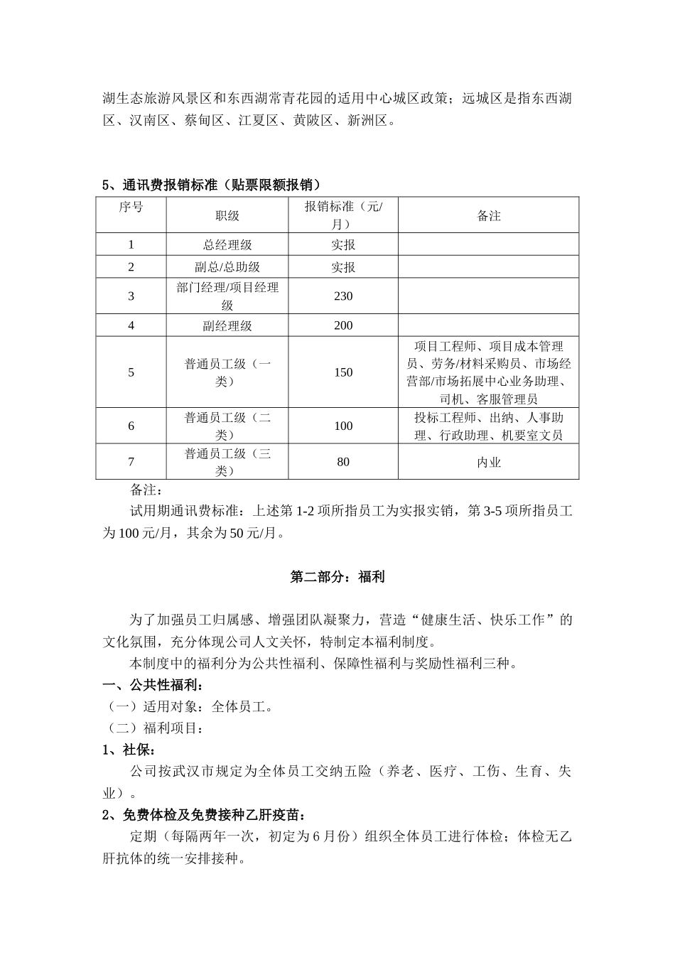 武汉XX施工公司薪酬福利制度（XXXX版）_第3页