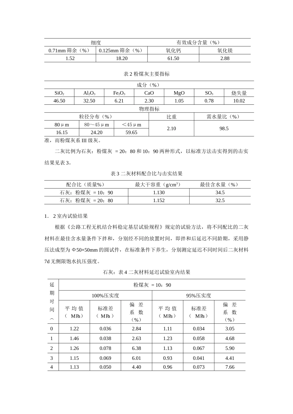 二灰基层材料施工可延迟性规律探讨_第2页
