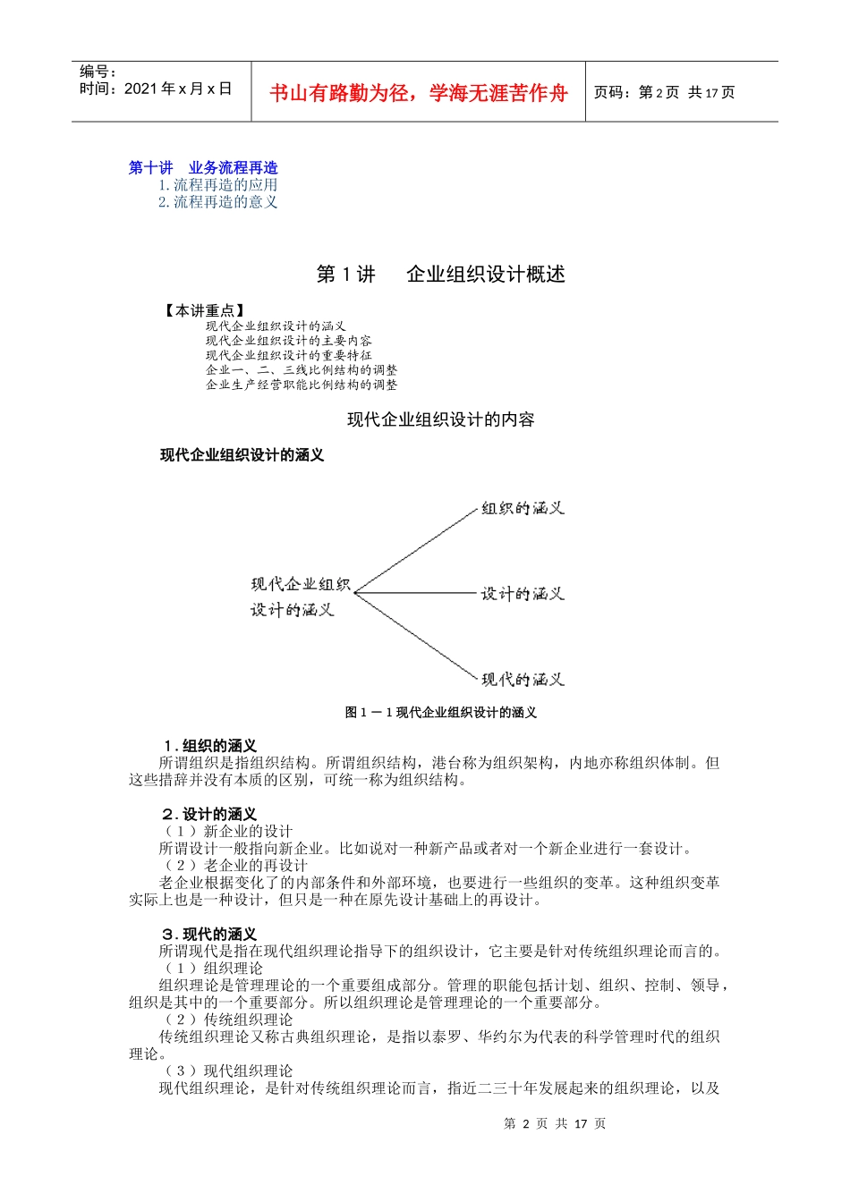 现代企业组织设计教程_第2页