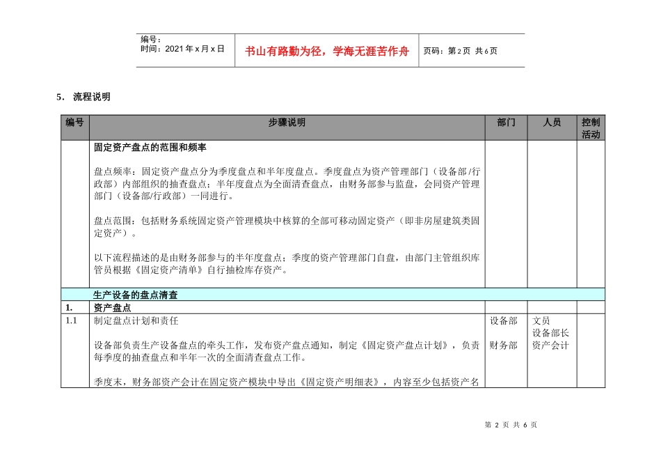 生产制造型企业固定资产盘点流程_第2页