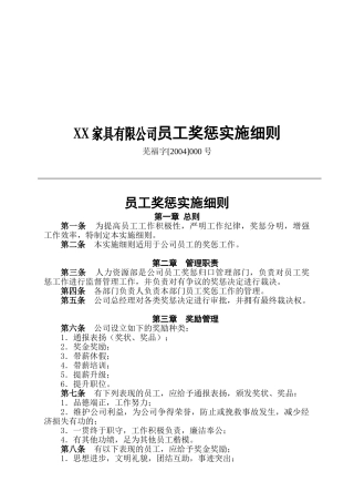 某某有限公司员工奖惩实施细则培训