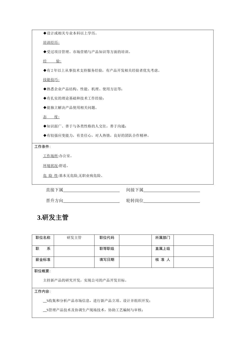 某企业技术岗位职务说明（）_第3页