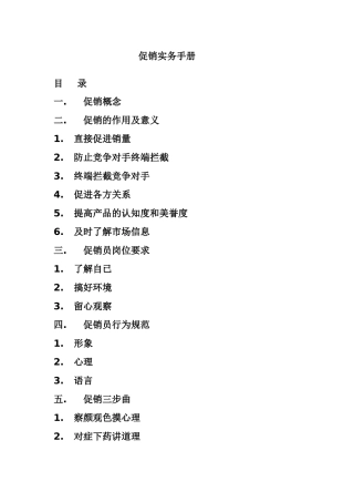促销实务手册(1)
