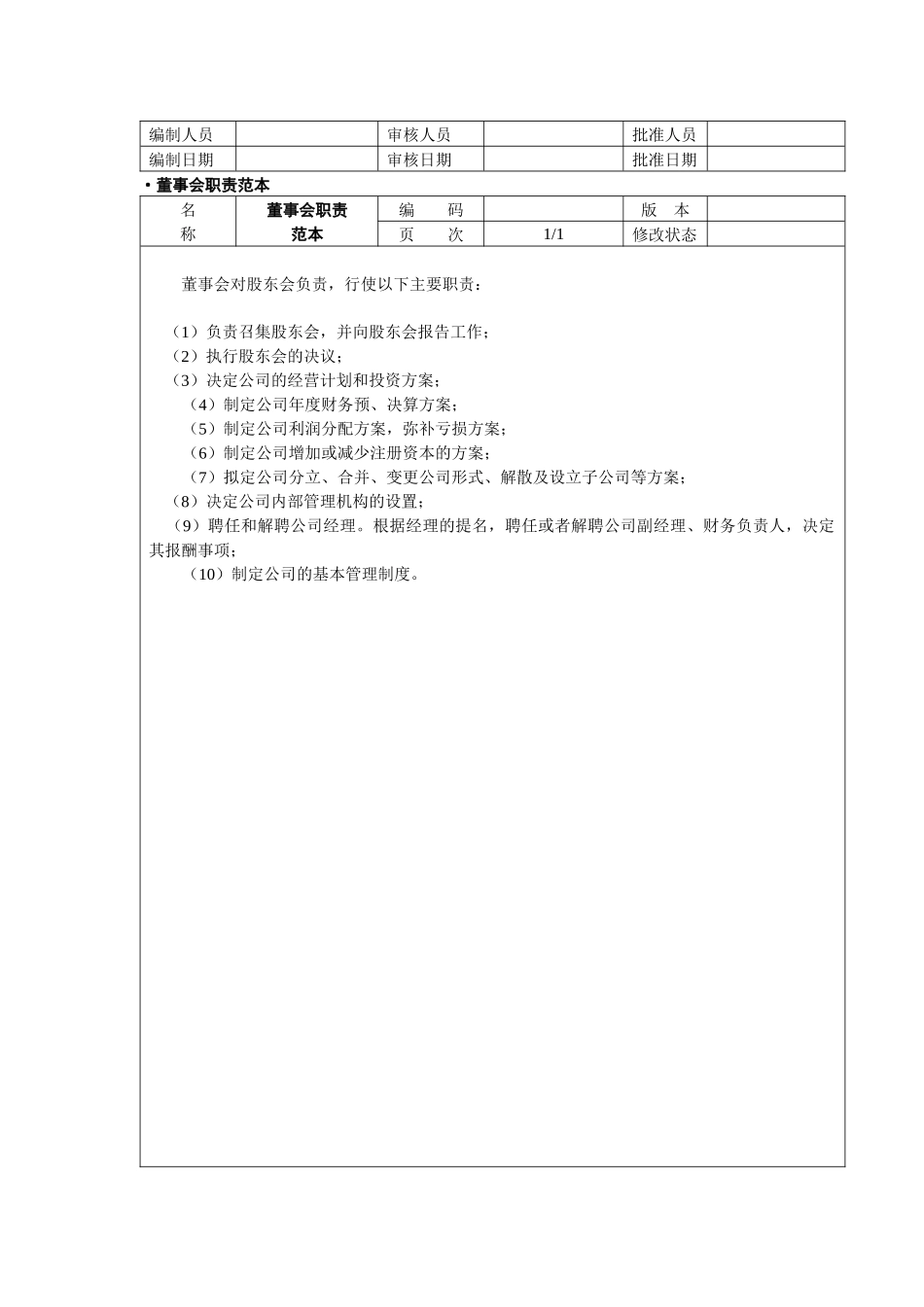 组织机构部门工作职责模板_第3页