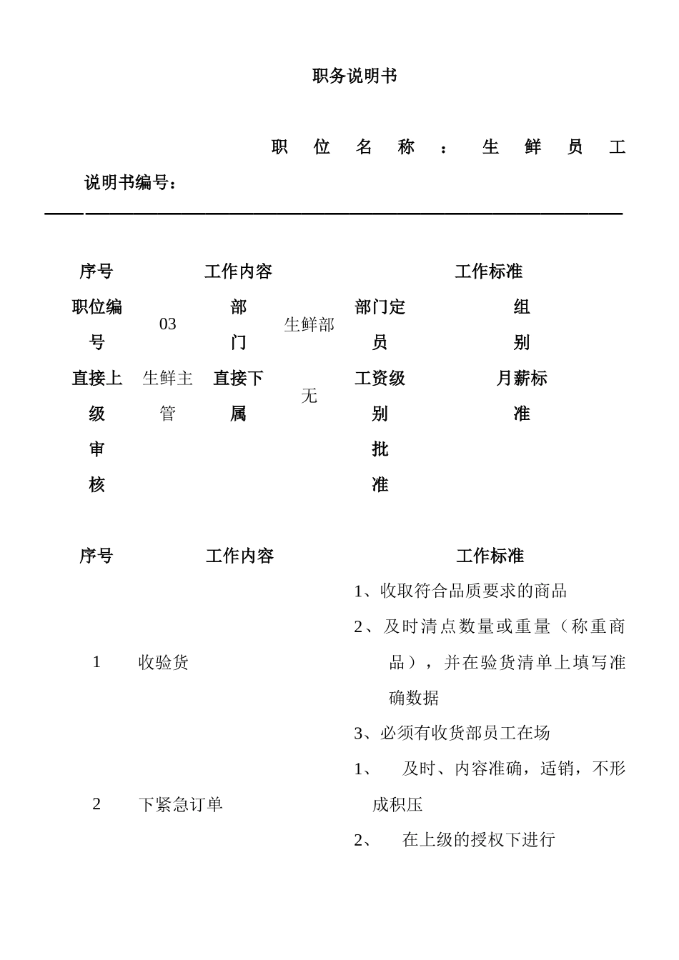 生鲜员工职务说明_第1页