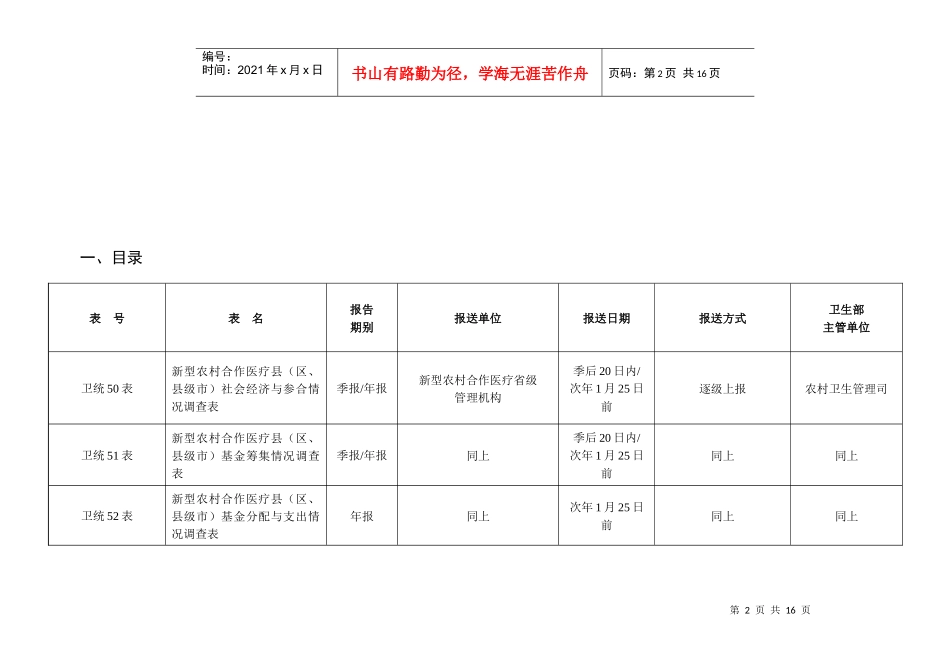 附件1-1全国新型农村合作医疗统计调查制度doc-新型_第2页