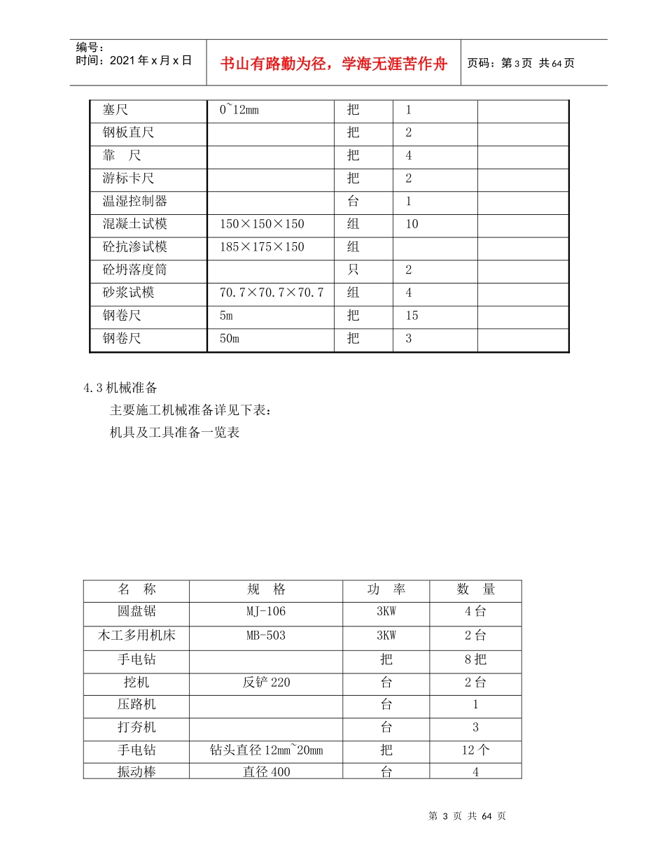 钢结构厂房施工组织设计书_第3页