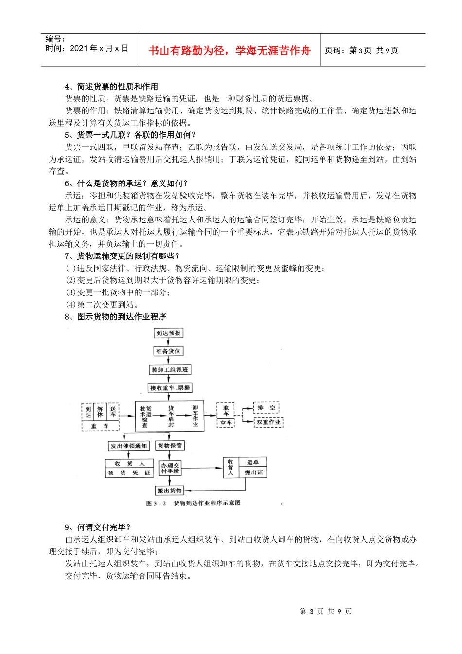 铁路货运组织作业答案_第3页