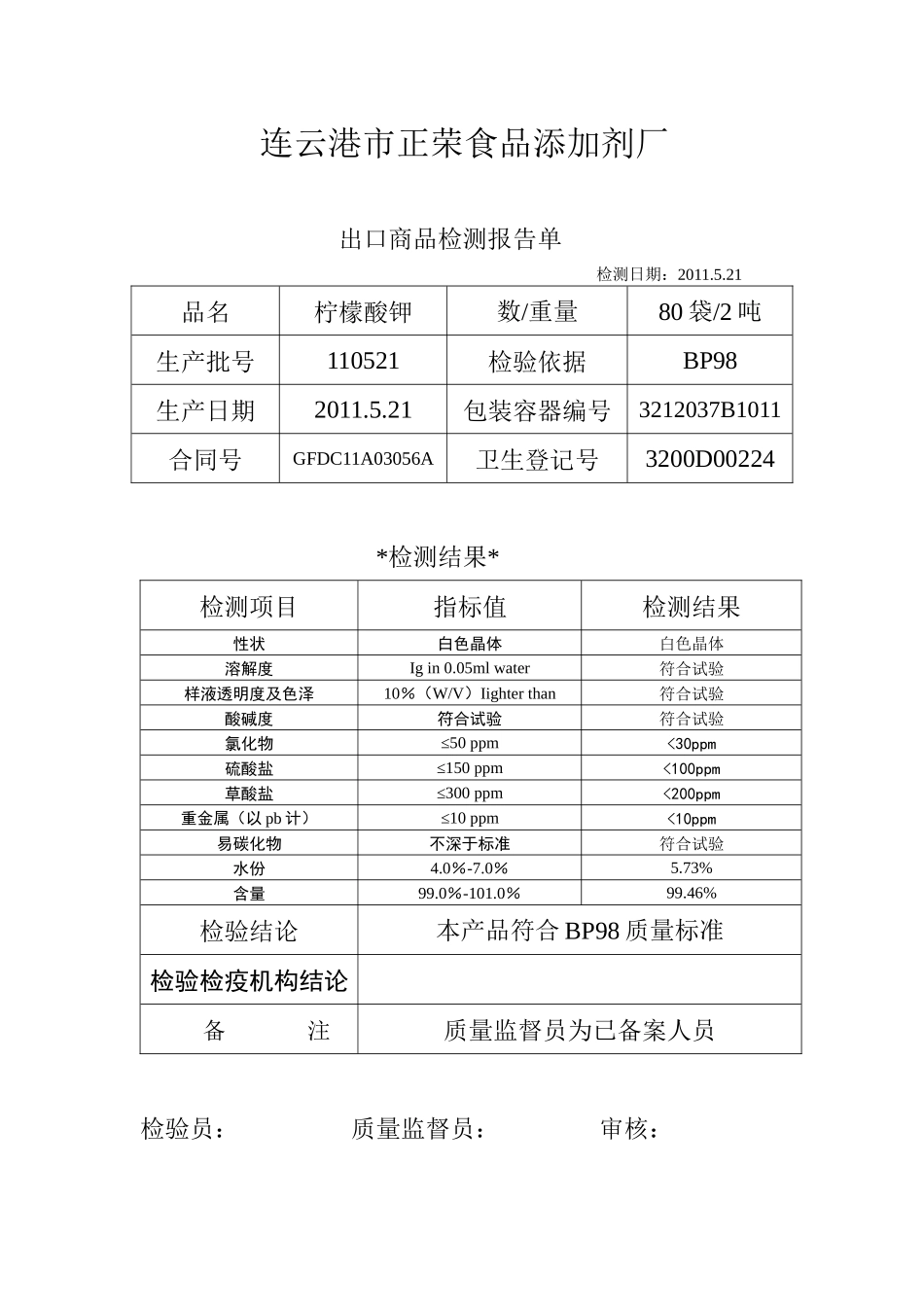 出口商品检测报告_第2页