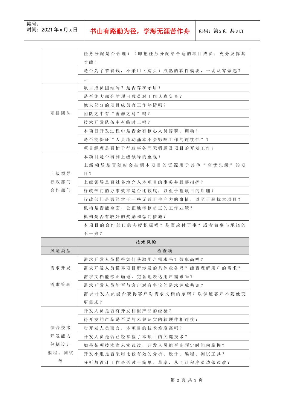 附录E-1风险检查表1_第2页