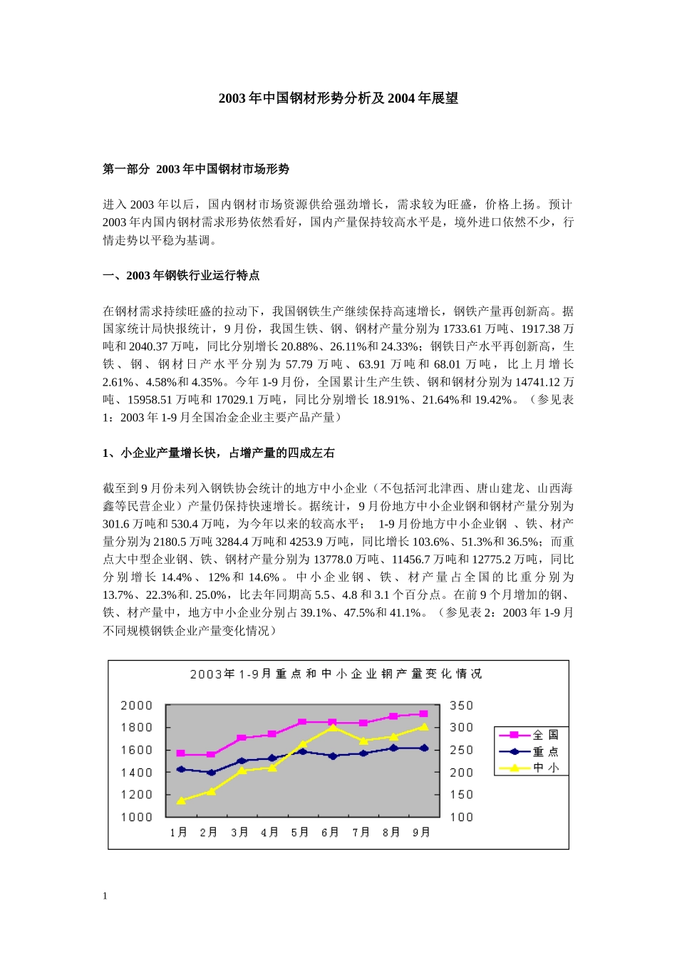 钢材形势分析与展望_第1页